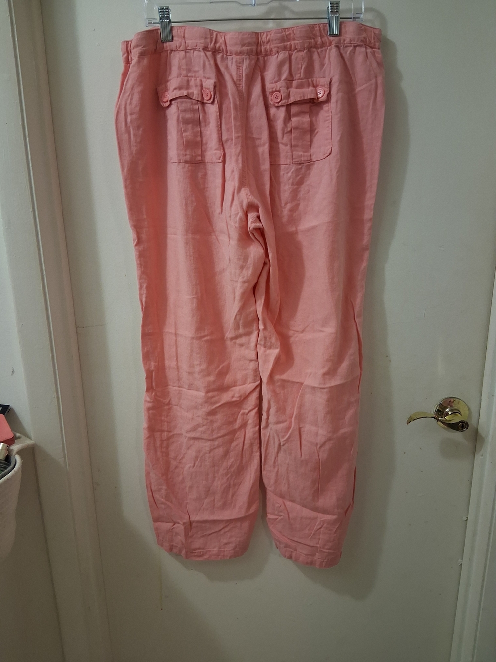 New York & Company Pale Pink Wide-Leg Drawstring Pants - Picture 3 of 6